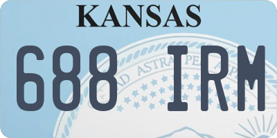 KS license plate 688IRM