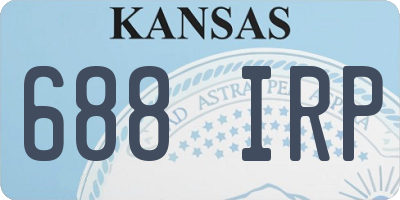 KS license plate 688IRP