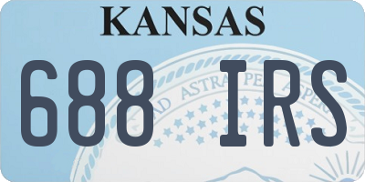 KS license plate 688IRS
