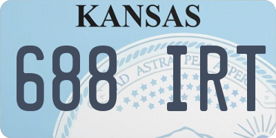 KS license plate 688IRT