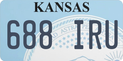 KS license plate 688IRU
