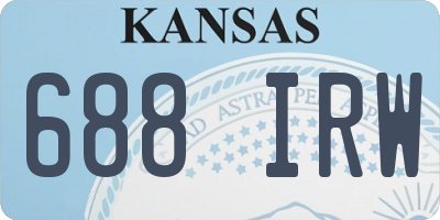 KS license plate 688IRW