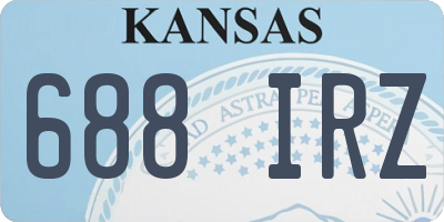 KS license plate 688IRZ