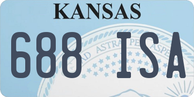KS license plate 688ISA