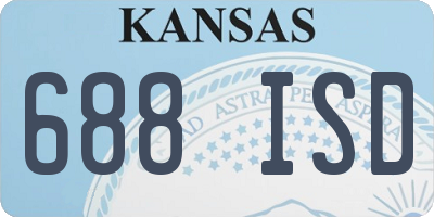 KS license plate 688ISD