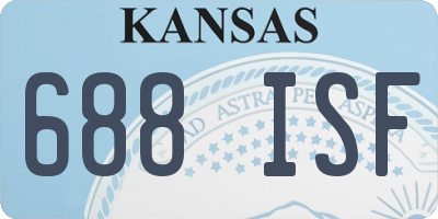 KS license plate 688ISF