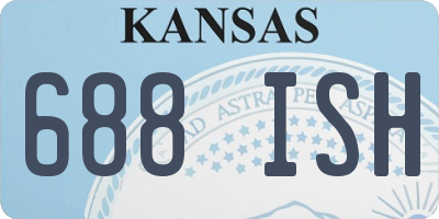 KS license plate 688ISH
