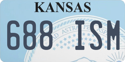 KS license plate 688ISM