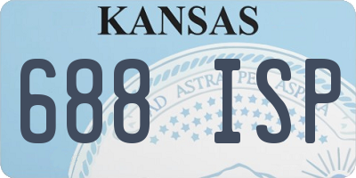 KS license plate 688ISP