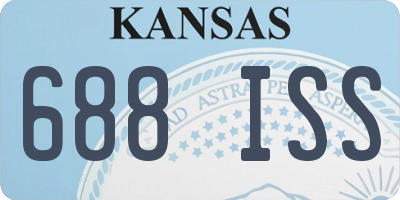 KS license plate 688ISS