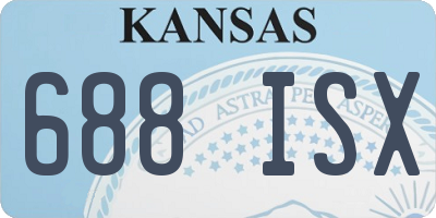 KS license plate 688ISX