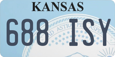 KS license plate 688ISY