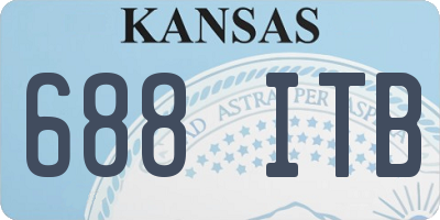 KS license plate 688ITB