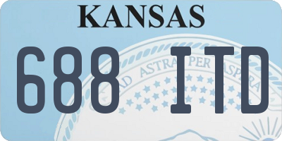 KS license plate 688ITD