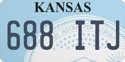 KS license plate 688ITJ