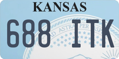 KS license plate 688ITK