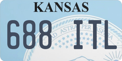KS license plate 688ITL