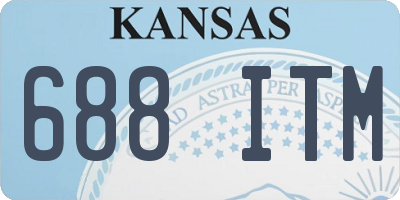 KS license plate 688ITM