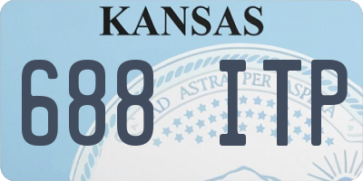 KS license plate 688ITP