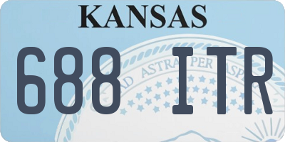 KS license plate 688ITR
