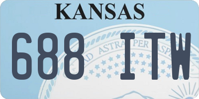 KS license plate 688ITW