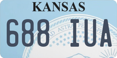 KS license plate 688IUA