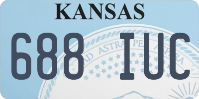 KS license plate 688IUC