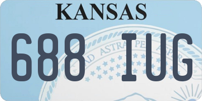 KS license plate 688IUG