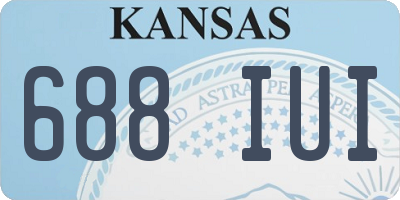 KS license plate 688IUI