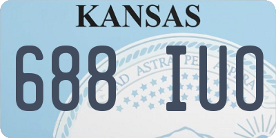 KS license plate 688IUO