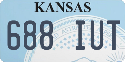KS license plate 688IUT