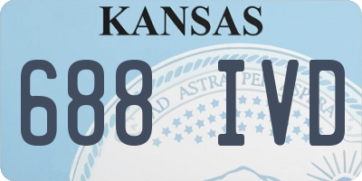 KS license plate 688IVD
