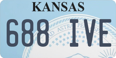 KS license plate 688IVE