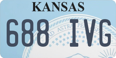 KS license plate 688IVG