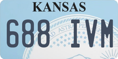 KS license plate 688IVM