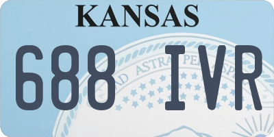 KS license plate 688IVR