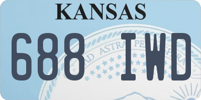 KS license plate 688IWD
