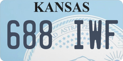 KS license plate 688IWF