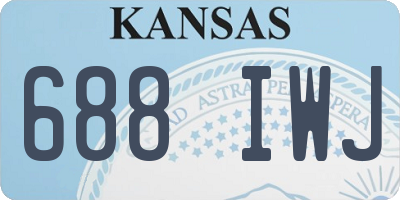 KS license plate 688IWJ