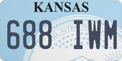 KS license plate 688IWM