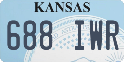 KS license plate 688IWR