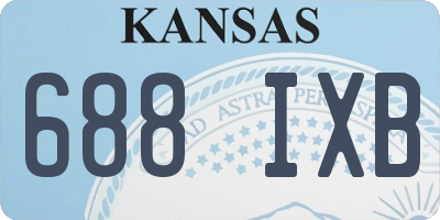KS license plate 688IXB