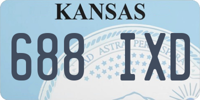 KS license plate 688IXD