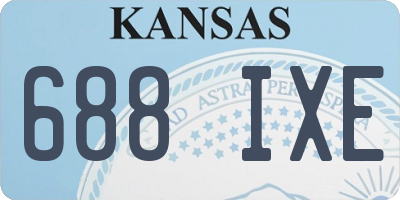 KS license plate 688IXE
