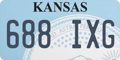 KS license plate 688IXG