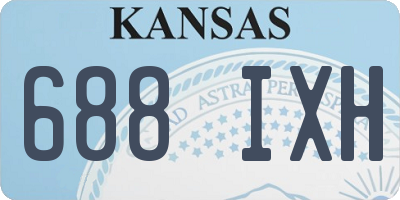 KS license plate 688IXH