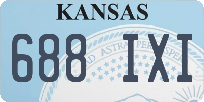 KS license plate 688IXI