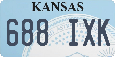 KS license plate 688IXK