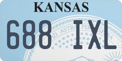 KS license plate 688IXL