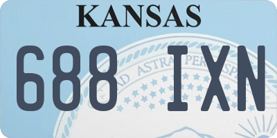 KS license plate 688IXN